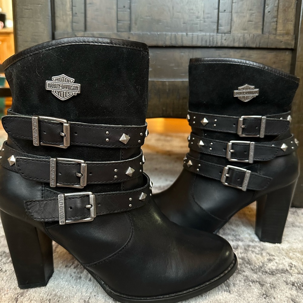 Harley-Davidson Women's Black Leather Boots